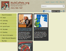 Tablet Screenshot of multcopets.org